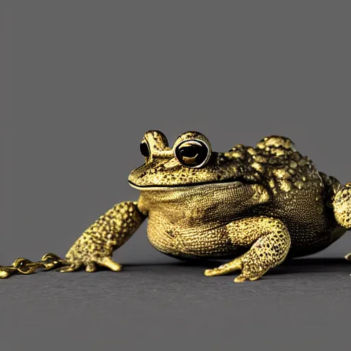 Image similar to chain toad grading, 3 d render, high quality, focus on sharpness, object focus