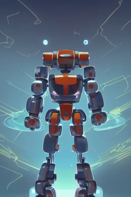 Image similar to metabots medabots medarotto medarot robot minimalist comics, behance hd by jesper ejsing, by rhads, makoto shinkai and lois van baarle, ilya kuvshinov, rossdraws global illumination ray tracing hdr radiating a glowing aura