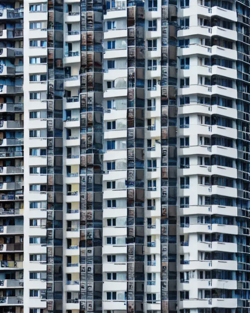 Prompt: Exterior photographs of a multi storey residential buildings, apartments, condo design by Koichi Takada Architectural photography, 14mm, cinematic photography, high resolution 4k