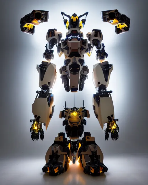 Prompt: centered portrait of soulful wargreymon mecha humanoid robotic parts, with bright led lights, real human face, pudica gesture bouguereau style, in white room, ultra - realistic and intricate, soft portrait shot 8 k