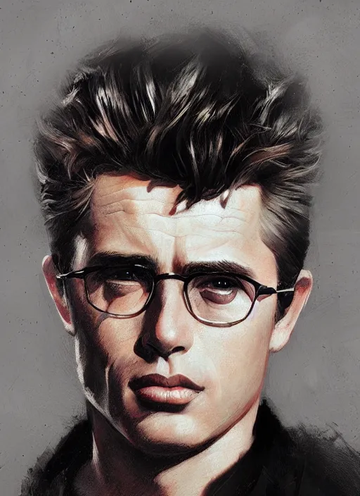 Prompt: Portrait James Dean, marvel comics, dark, intricate, highly detailed, smooth, artstation, digital illustration by Ruan Jia and Mandy Jurgens and Artgerm and Wayne Barlowe and Greg Rutkowski and Frank Frazetta