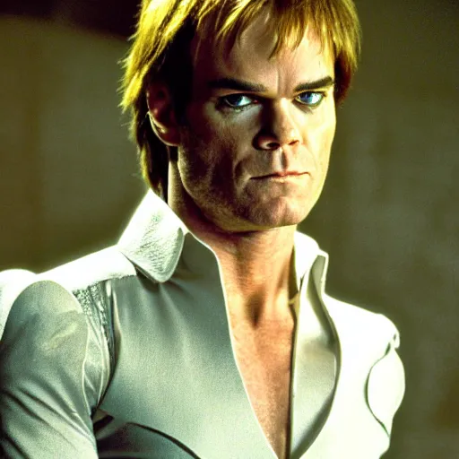 Image similar to dexter morgan as jareth in the labyrinth movie still