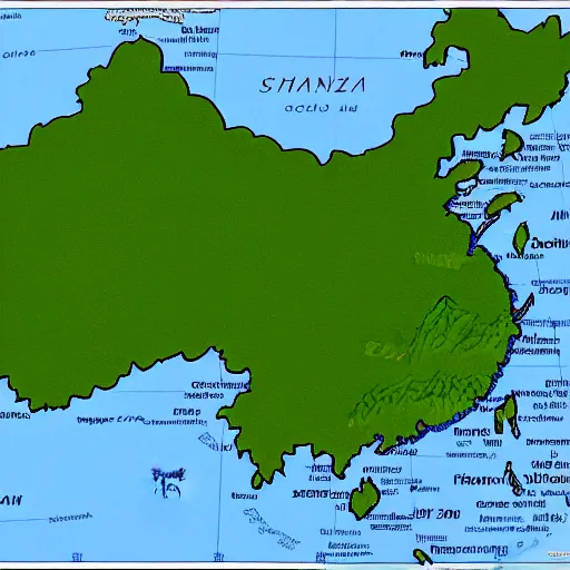 Prompt: china map with names