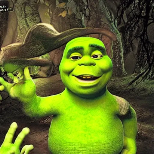 Shrek in swamp trailcam