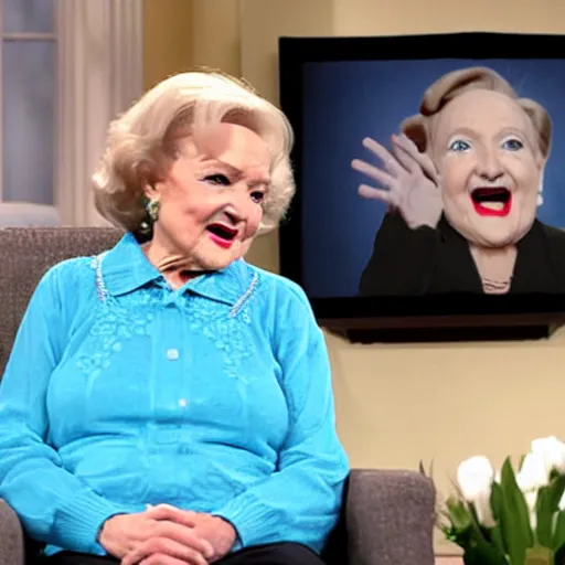 Prompt: ( betty white ) as a robot