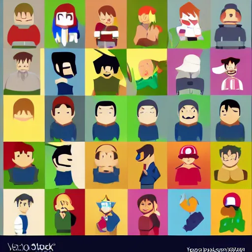 Image similar to face icon vector minimalist nintendo tomine, adrian