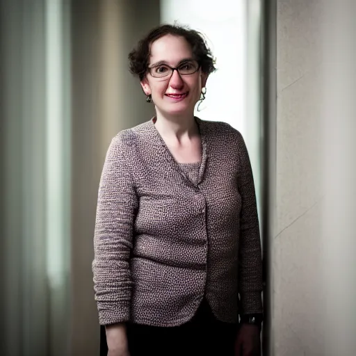 Prompt: A portrait of MIT professor Daniela Rus