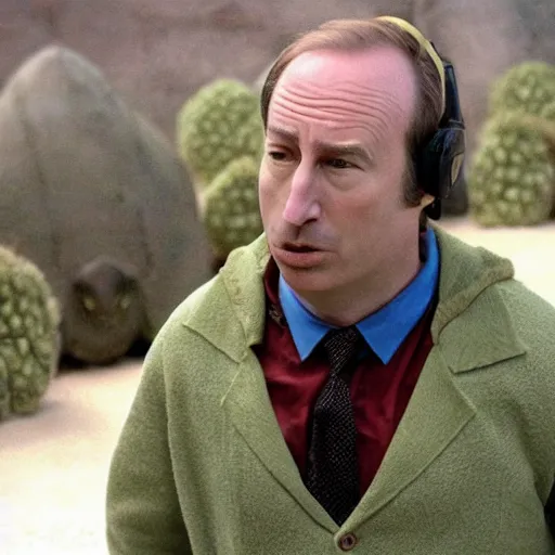 Image similar to bob odenkirk as pistachio disguisey dressed in a turtle suit in the movie master of disguise ( 2 0 0 2 )