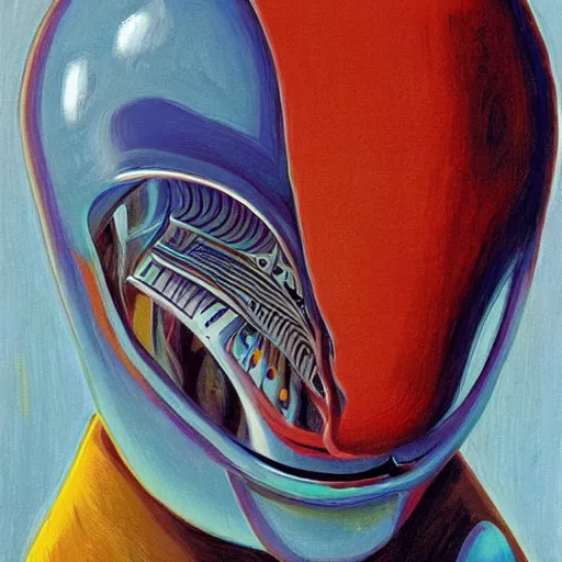 Image similar to alien by wayne thiebaud