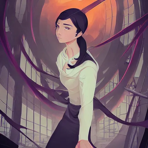 Image similar to vin venture, mistborn. clean cel shaded vector art. shutterstock. behance hd by lois van baarle, artgerm, helen huang, by makoto shinkai and ilya kuvshinov, rossdraws, illustration, art by ilya kuvshinov