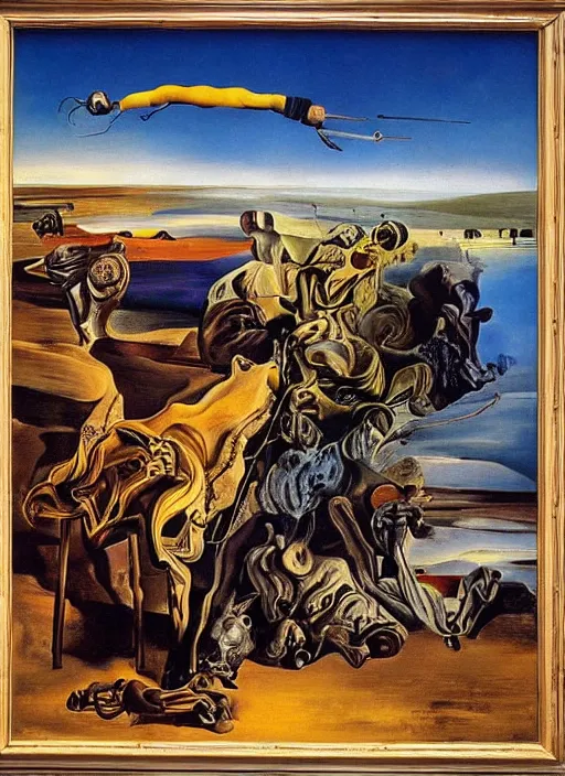 Image similar to salvador dali's ukrainian war