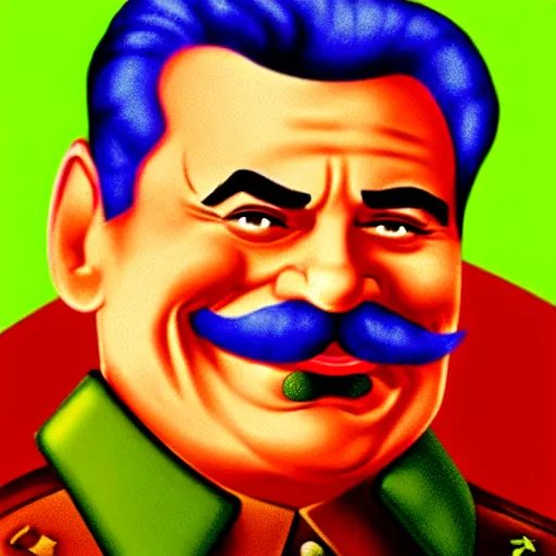 Image similar to stalin as shrek!!