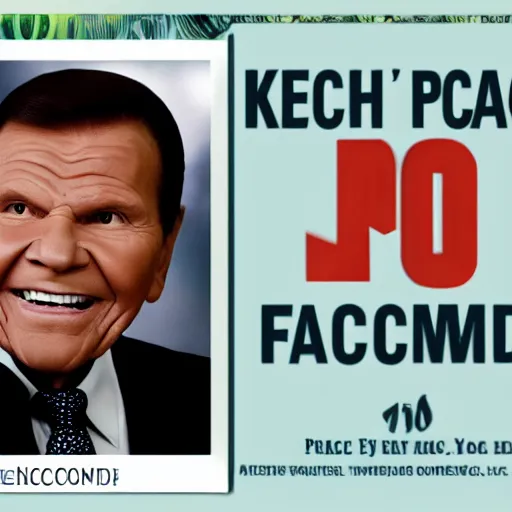 Prompt: kenneth copeland, pace face, death