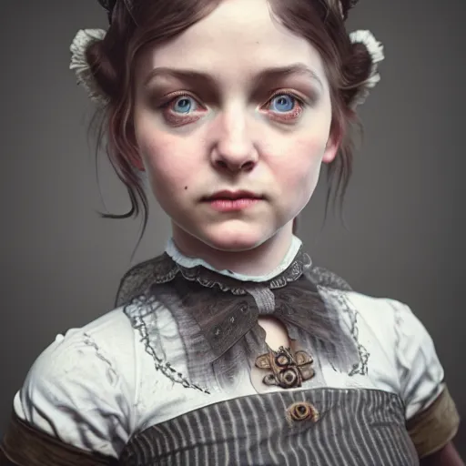 Image similar to photo of cute victorian girl, ultra realistic, concept art, intricate details, highly detailed, photorealistic, octane render, 8 k, unreal engine,