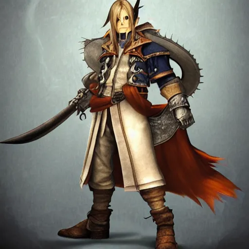 Image similar to iconic character in a final fantasy ix