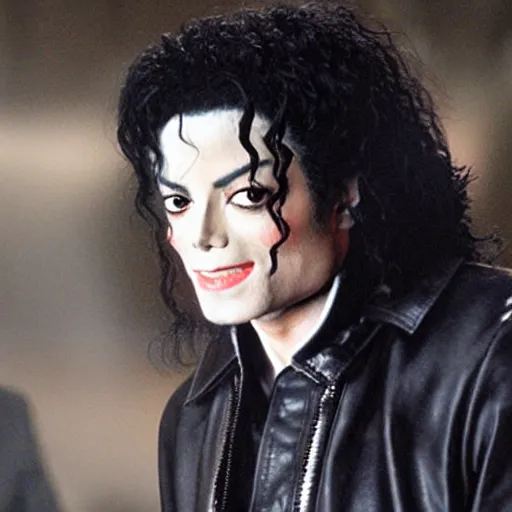 Image similar to michael jackson starring in twilight movie, movie still