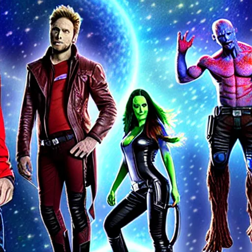 Prompt: Guardians of the Galaxy