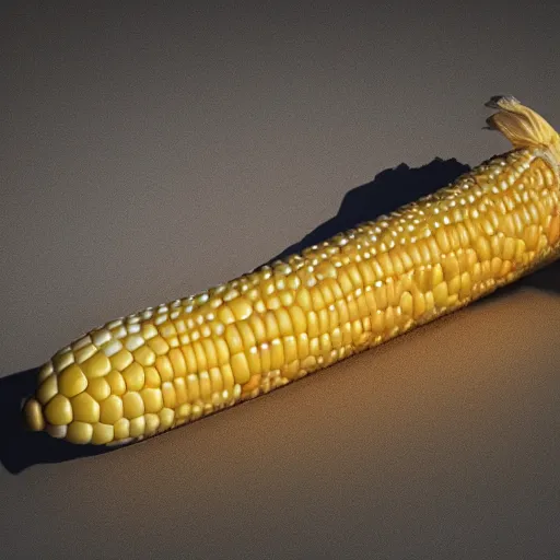 Image similar to hyperrealistic dslr film still of a corn cob with realistic proportional human appendages, stunning 8 k octane comprehensive 3 d render, inspired by istvan sandorfi & greg rutkowski & unreal engine, perfect symmetry, dim volumetric cinematic lighting, extremely hyper - detailed, incredibly real lifelike attributes & flesh texture, intricate, masterpiece, artstation, stunning