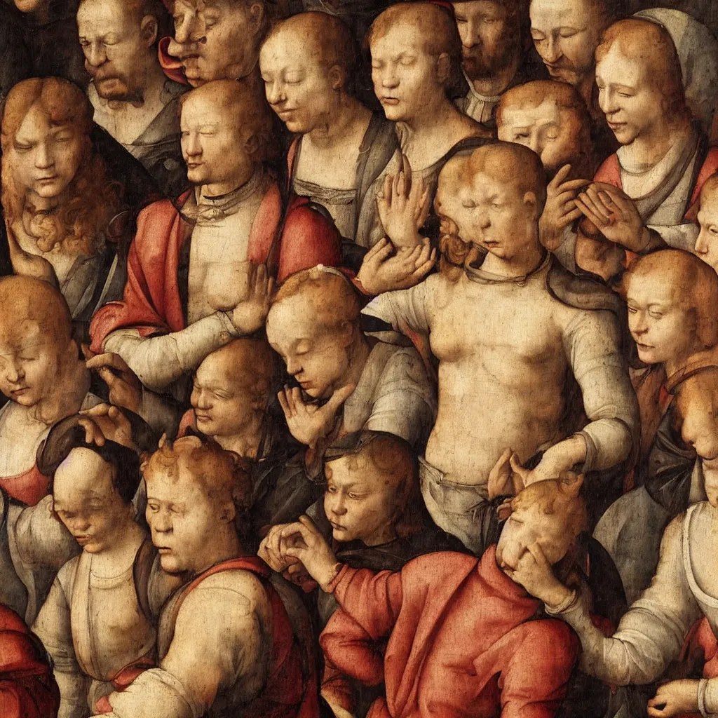 Image similar to happy thoughts, renaissance artwork, 1521