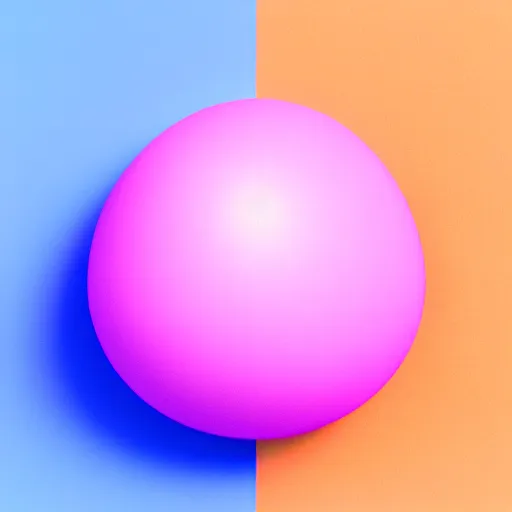 Prompt: 3 d render of a blob of light blue and pink on a white background, blender, pastel colors, minimalistic