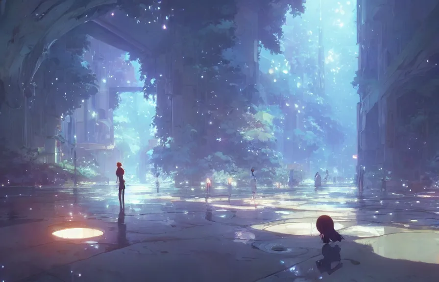 Image similar to makoto shinkai concept art of the spork polyp dimension, key visual, ambient lighting, highly detailed, digital painting, artstation, concept art, sharp focus, by makoto shinkai and akihiko yoshida and hidari and wlop and greg rutkowski