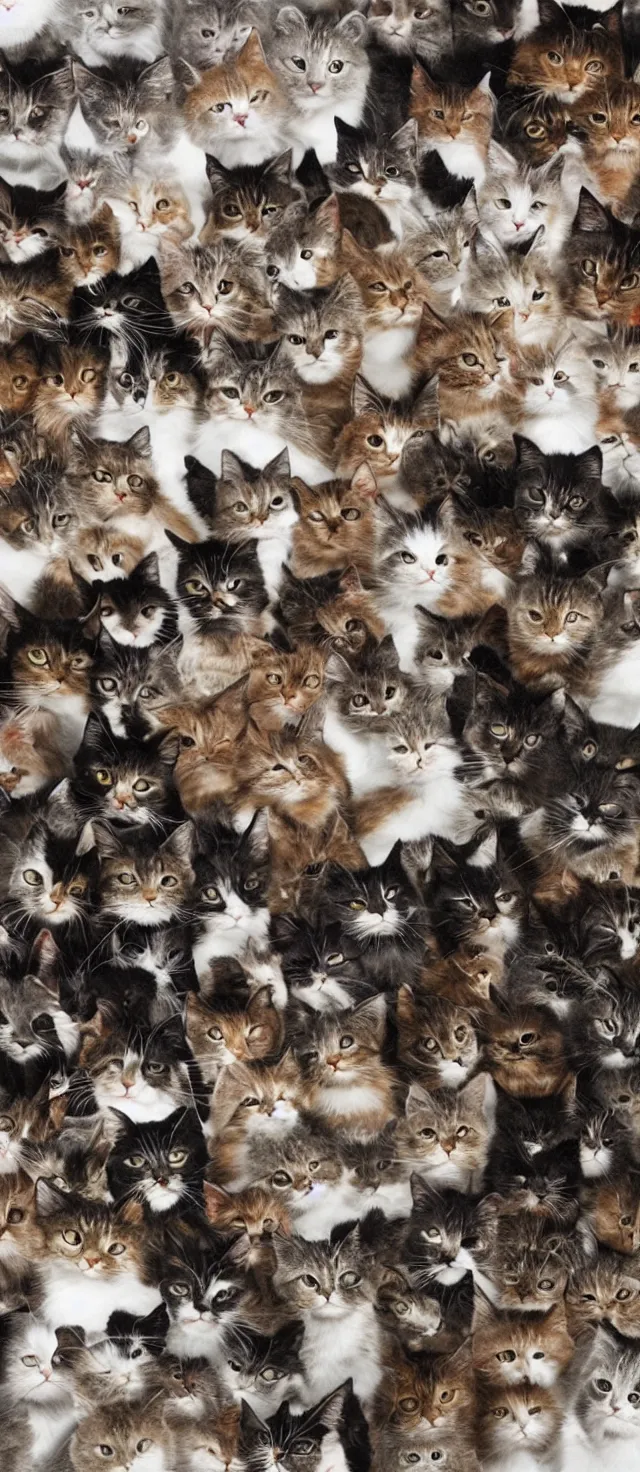 Prompt: tornado made of cats