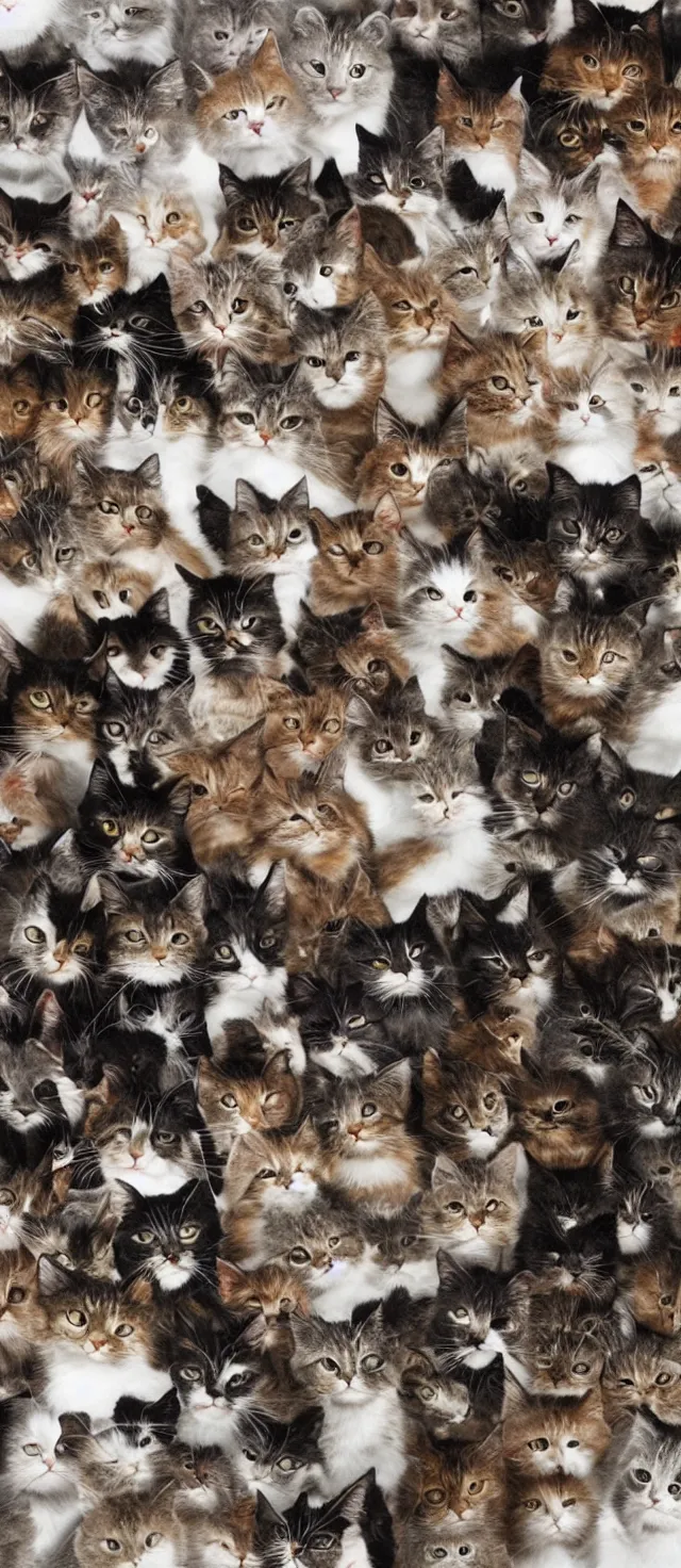 Image similar to tornado made of cats