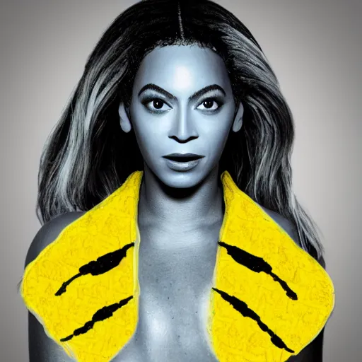 Image similar to bee bee bee with human face beyonce
