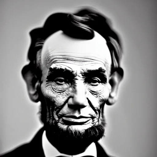 Prompt: a picture of what Abraham Lincoln would look like of he was alive today. Award winning photograph. Bokeh.