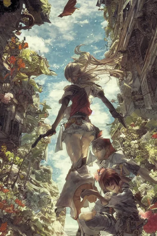 Prompt: leaving paradise by feng zhu and akihiko yoshida