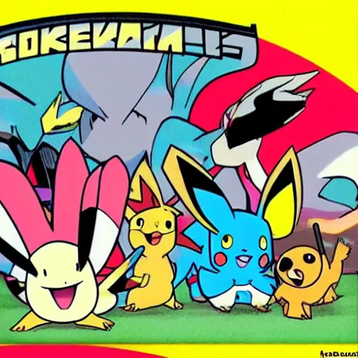 Image similar to pokemon cartoon by hanna - barbera, 8 0 s style