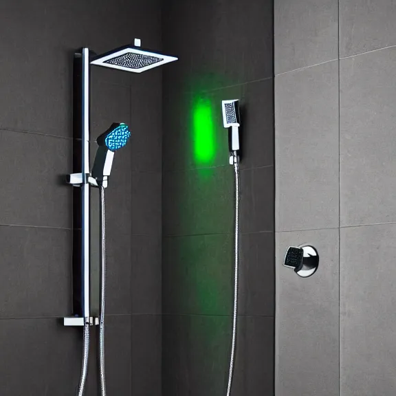 Image similar to RGB gaming shower manufactured by the company Razor