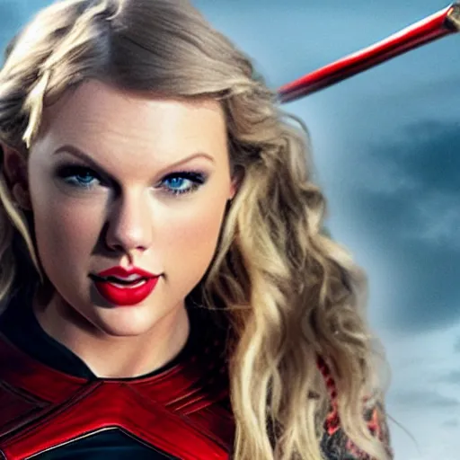 Image similar to Taylor swift as Thor