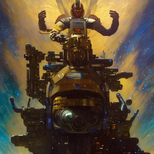 Image similar to portrait of a space fox. futuristic spaceship. shadowrun furaffiniy cyberpunk fantasy highly detailed painting by gaston bussiere craig mullins jc leyendecker gustav klimt artgerm greg rutkowski john berkey, bergey, craig mullins, ruan jia, raymond swanland, jeremy mann, tom lovell, alex malveda