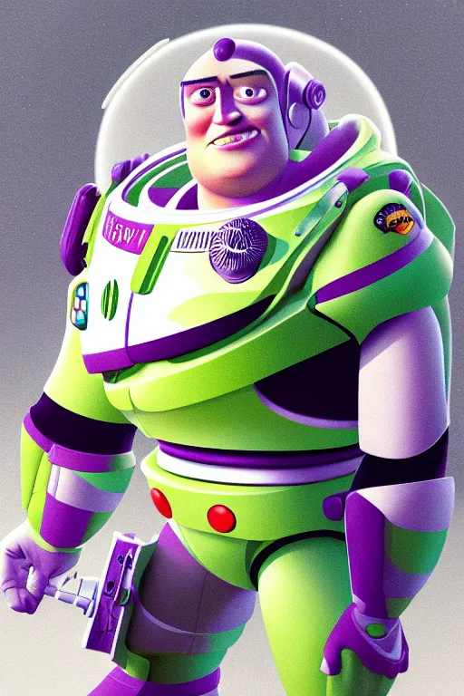 Image similar to Boris Johnson as Buzz Lightyear from Toy Story, realistic portrait, symmetrical, highly detailed, digital painting, artstation, concept art, smooth, sharp focus, illustration, cinematic lighting, art by artgerm and greg rutkowski and alphonse mucha