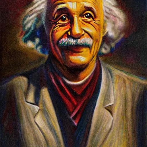 Prompt: prophet einstein portrait