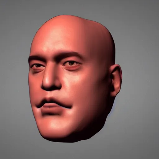 Image similar to of poorly rendered 3 d face