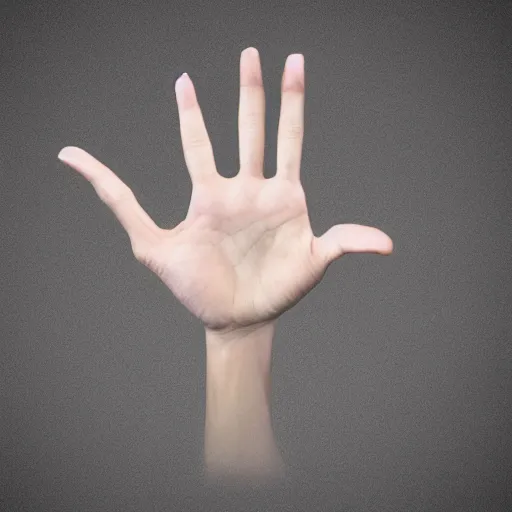 Image similar to a normal human hand