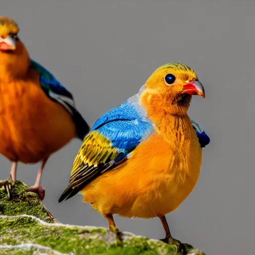 Prompt: one bird, the bird has two heads, HD 8k picture