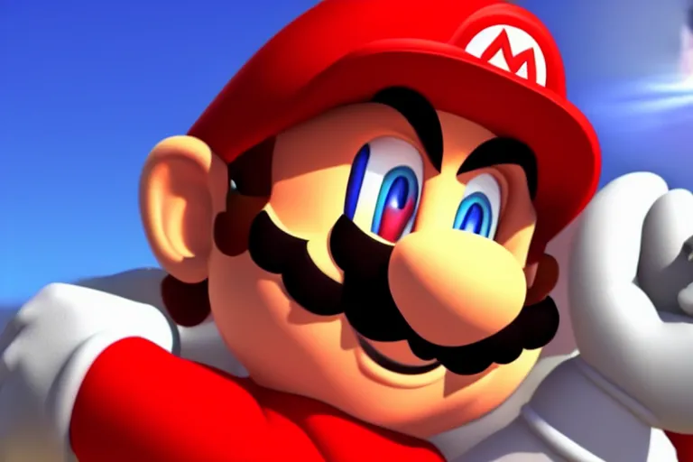 Image similar to Super Mario, photographed by Canon EOS, cinematic lighting, natural complexion, extremely high definition shot, aesthetic canon of proportions