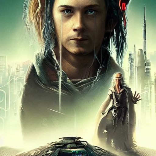 Image similar to Cyberpunk Hobbit