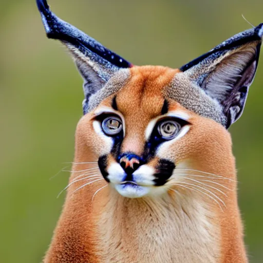 Image similar to caracal with crown on his head