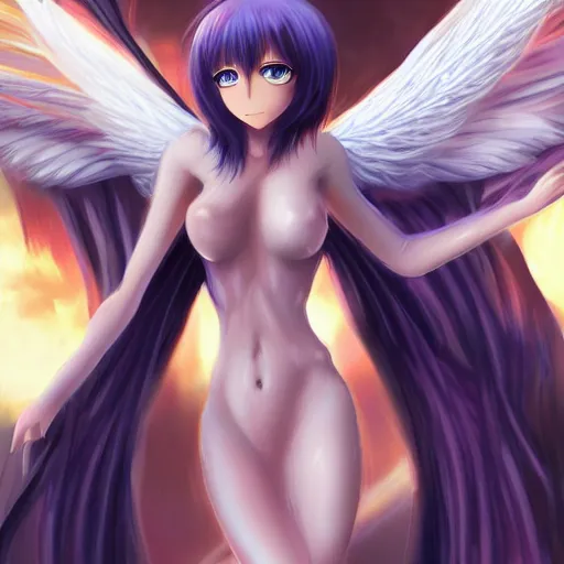 Prompt: highly detailed anime angel, trending on pixiv