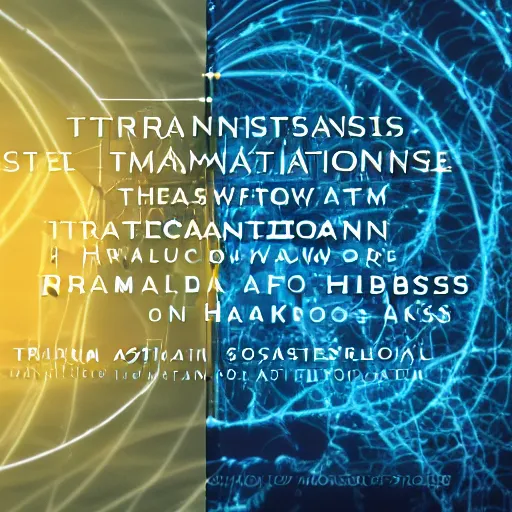 Prompt: transhumanism and new transformations in the human body that seek to break down the barriers of dichotomies and make resistance in the creative work of a new chaotic and spiritual world at the same time