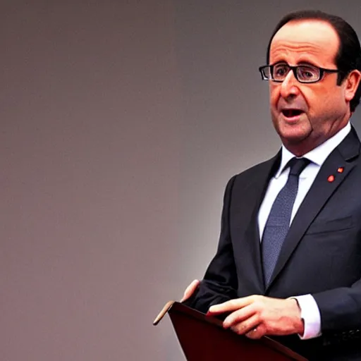 Image similar to François hollande is a super saiyan, by easo andrews