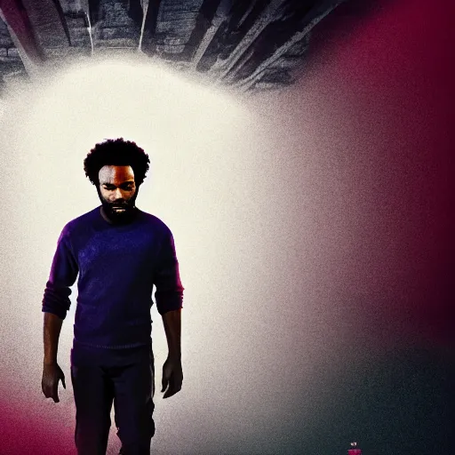 Prompt: donald glover as the prowler, digital art, dramatic, lomo, field of view, f / 2 2, 3 d, angry, evil, posterization, by weta digital, 8 k concept art, detailed