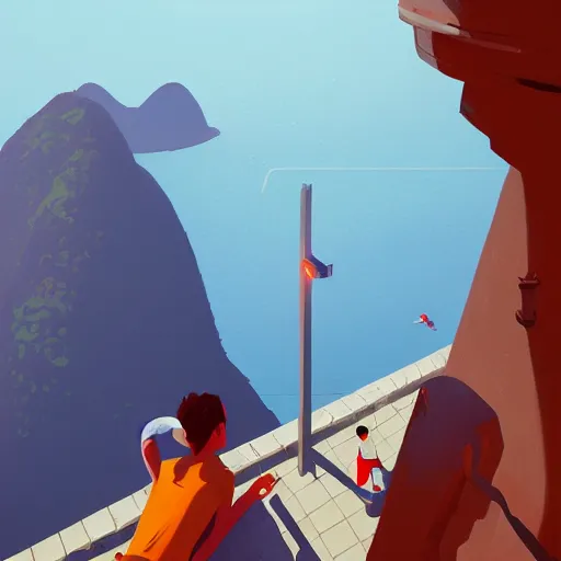 Image similar to rio de janeiro painted by atey ghailan, cinematic, masterpiece