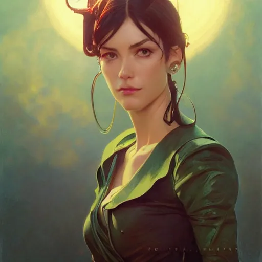 Image similar to highly detailed vfx portrait of nico robin, stephen bliss, greg rutkowski, loish, rhads, beeple, makoto shinkai, tom bagshaw, alphonse mucha, sharp focus, art by artgerm and greg rutkowski, stanley kubrick, backlit, harsh overhead sunlight, blue eyes,