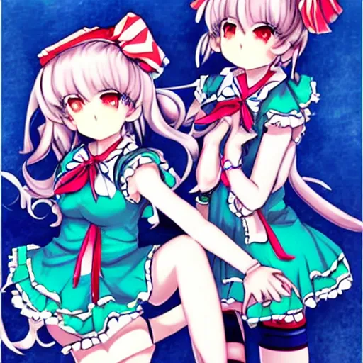 Image similar to touhou girl manga illustration