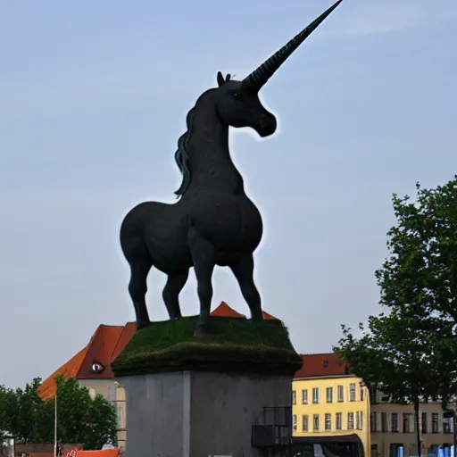 Image similar to magdeburg unicorn when it was alive